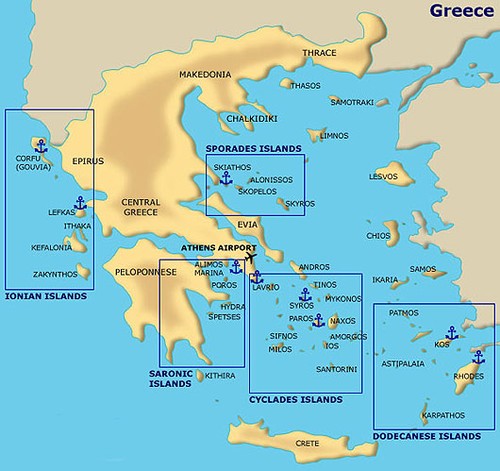Greek Islands sailing - 5000 islands but not much of a welcome? ©  SW